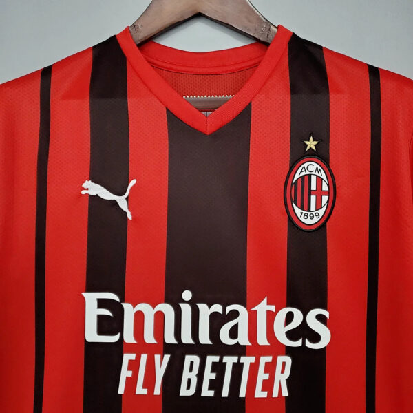 AC Milan 2021/2022 Home Football Jersey 1:1 Thai Quality - Image 4