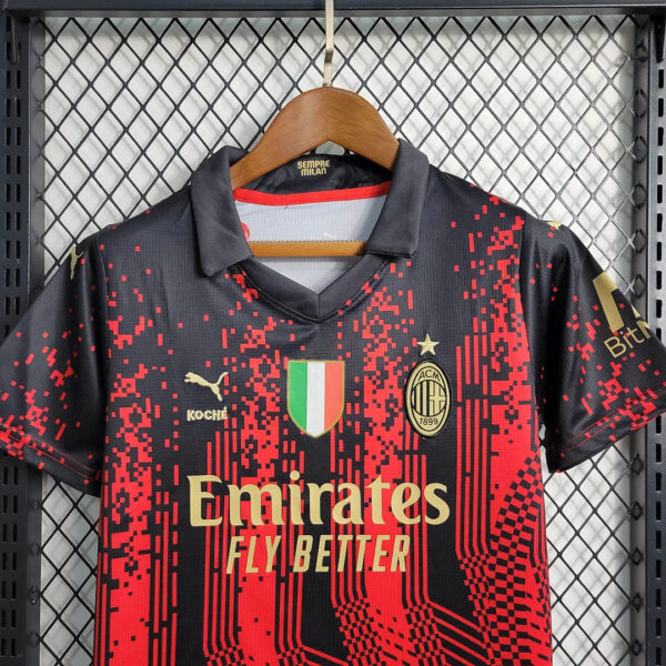 AC Milan 2022/2023 Fourth Away Football Jersey 1:1 Thai Quality Kids Size - Image 7