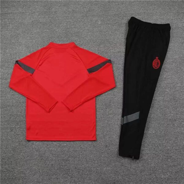 AC Milan 2022/2023 Half-Pull Training Suit Red Football Jersey 1:1 Thai Quality Set - Image 8