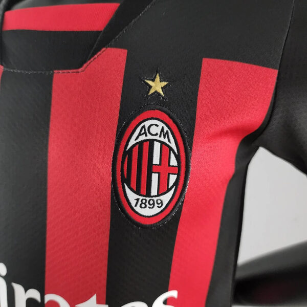 AC Milan 2022/2023 Home Football Jersey 1:1 Thai Quality Kids Size - Image 7