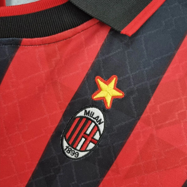 AC Milan 1995/1996 Retro Home Football Jersey 1:1 Thai Quality - Image 6