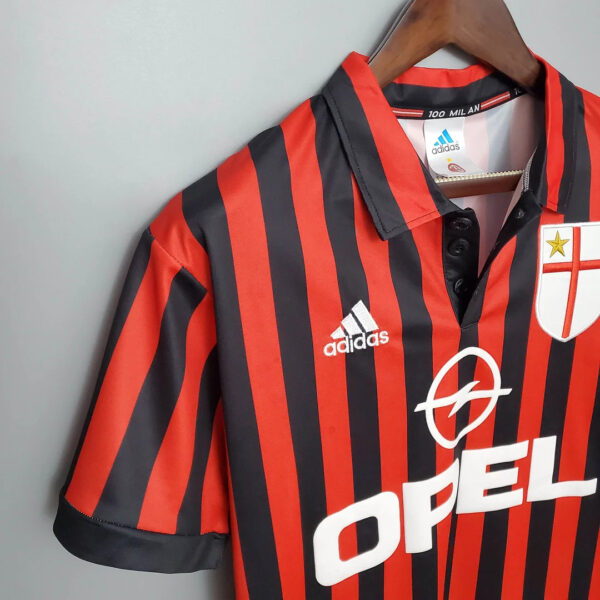 AC Milan 1999/2000 Retro Home Football Jersey 1:1 Thai Quality - Image 3