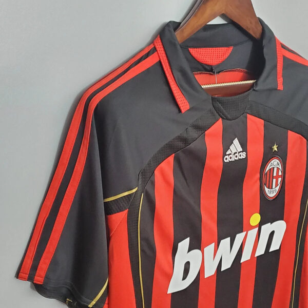 AC Milan 2006/2007 Retro Home Football Jersey 1:1 Thai Quality - Image 3