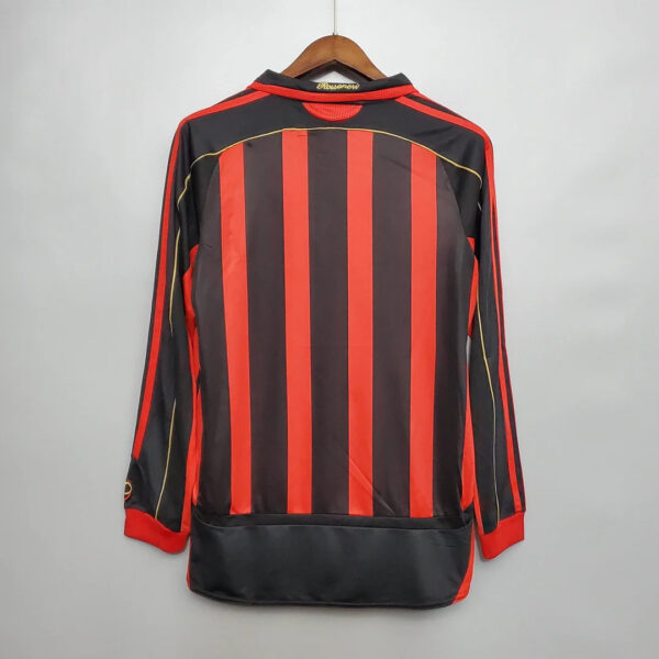 AC Milan 2006/2007 Retro Long Sleeve Home Football Jersey 1:1 Thai Quality - Image 2