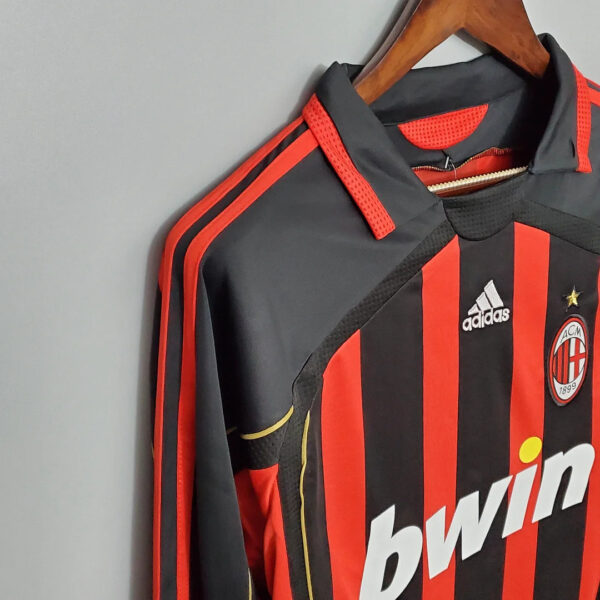 AC Milan 2006/2007 Retro Long Sleeve Home Football Jersey 1:1 Thai Quality - Image 3