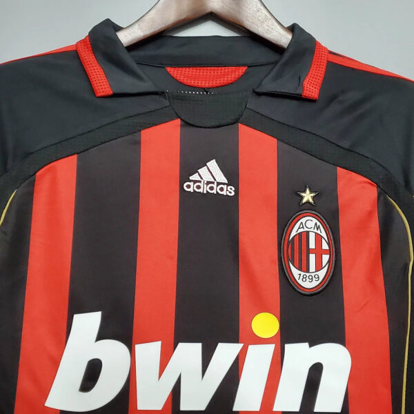 AC Milan 2006/2007 Retro Long Sleeve Home Football Jersey 1:1 Thai Quality - Image 4