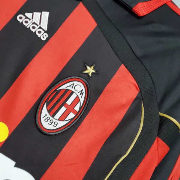 AC Milan 2006/2007 Retro Long Sleeve Home Football Jersey 1:1 Thai Quality - Image 5