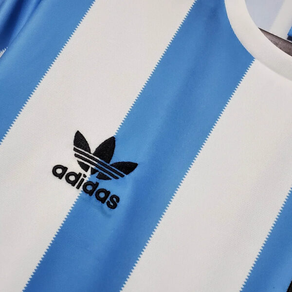 Argentina 1978 National Team Retro Home Football Jersey - Image 5