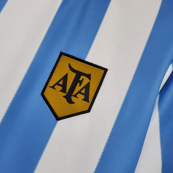 Argentina 1978 National Team Retro Home Football Jersey - Image 6