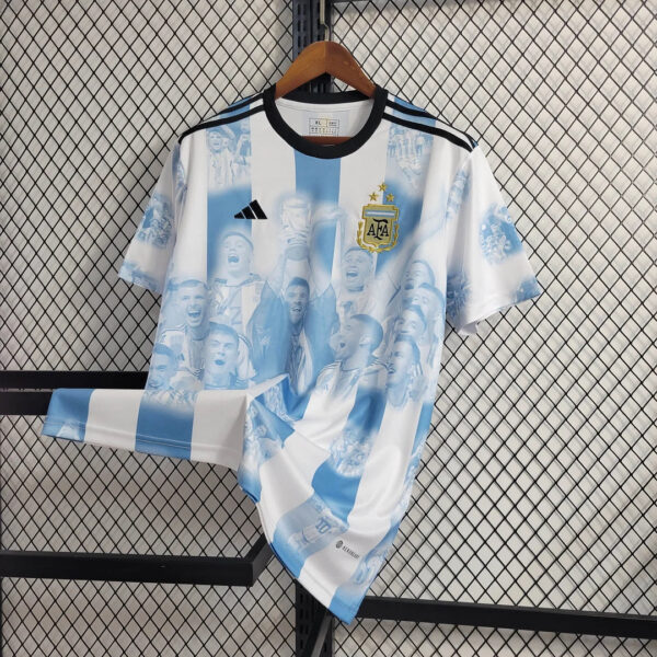 Argentina 2022 Champion Commemorative Edition Home  Football Jersey - Image 3