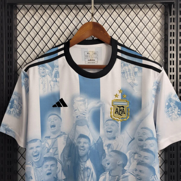 Argentina 2022 Champion Commemorative Edition Home  Football Jersey - Image 4