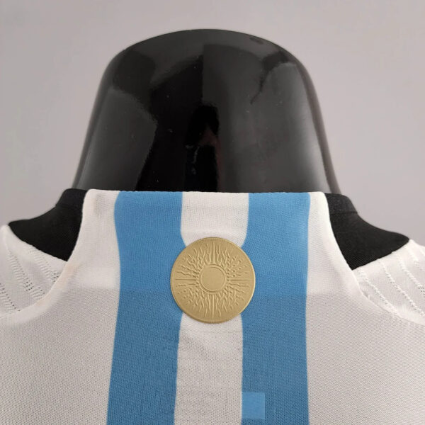 Argentina 2022 FIFA World Cup Player Version National Team Home Football Jersey - Image 2