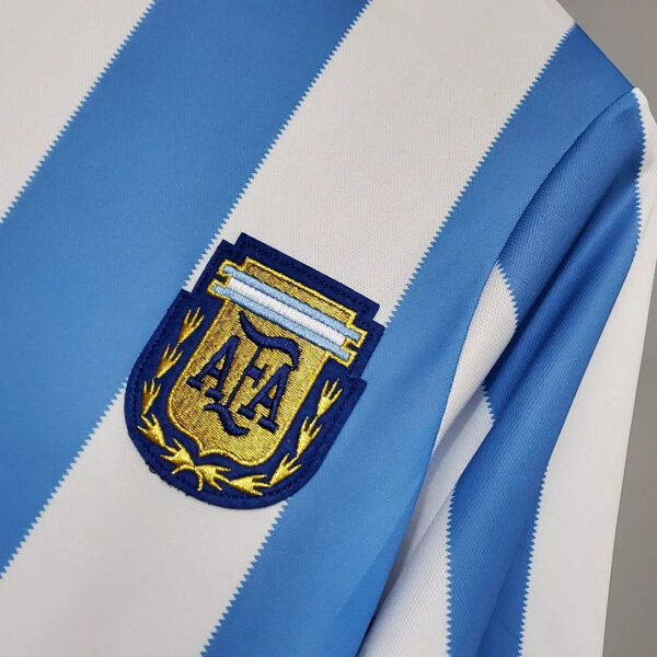 Argentina 1986 National Team Retro Home Football Jersey - Image 6