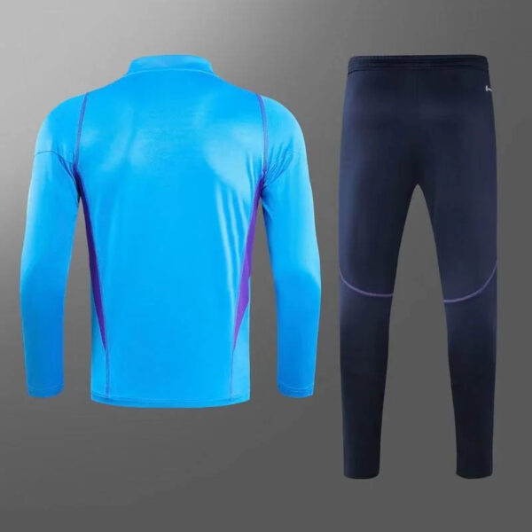 Argentina 2022 Half-Pull Training Suit Blue Jersey Set - Image 2