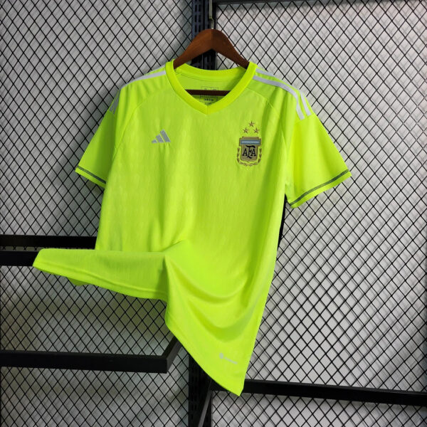 Argentina 2022 National Team Goalkeeper Green Football Jersey - Image 3