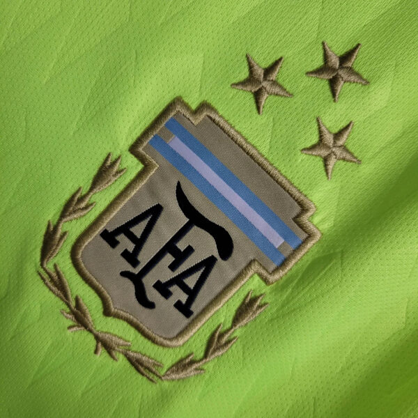 Argentina 2022 National Team Goalkeeper Green Football Jersey - Image 5