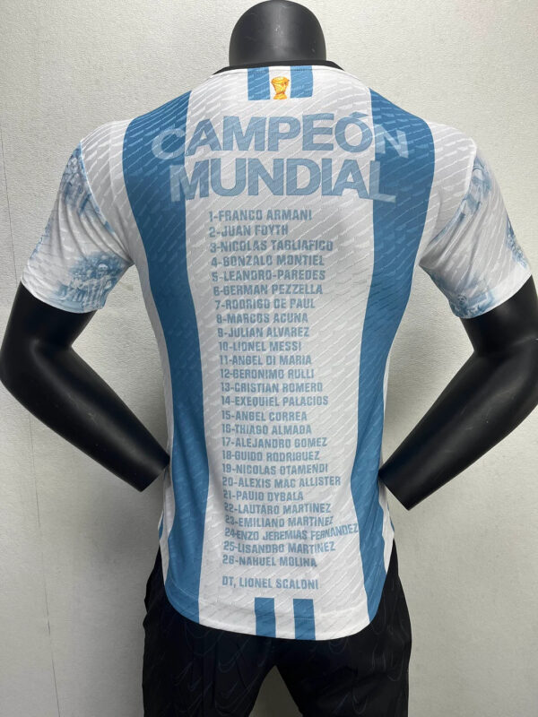 Argentina 2022 Player Version Champion Commemorative Edition Home Football Jersey - Image 3