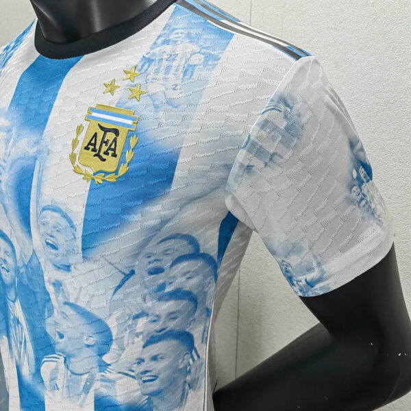 Argentina 2022 Player Version Champion Commemorative Edition Home Football Jersey - Image 6