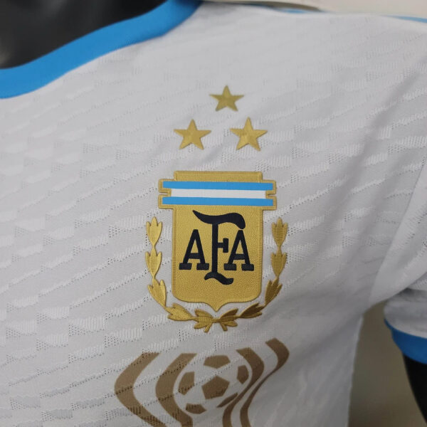 Argentina 2022 Player Version National Team Hercules Cup Commemorative Edition White Football Jersey - Image 5