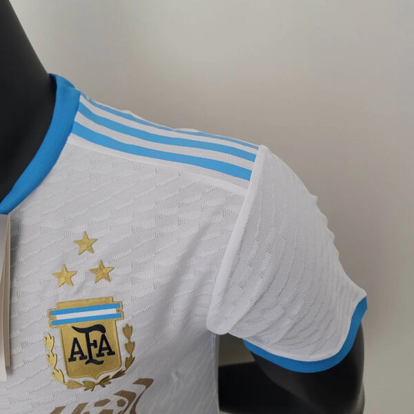 Argentina 2022 Player Version National Team Hercules Cup Commemorative Edition White Football Jersey - Image 7