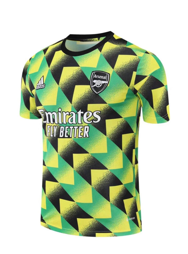 Arsenal 2022/2023 Football Jersey Training Wear Yellow Black Green - Image 7