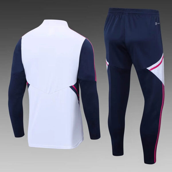 Arsenal 2022/2023 Half-Pull Training Suit White Football Jersey 1:1 Thai Quality Set - Image 2