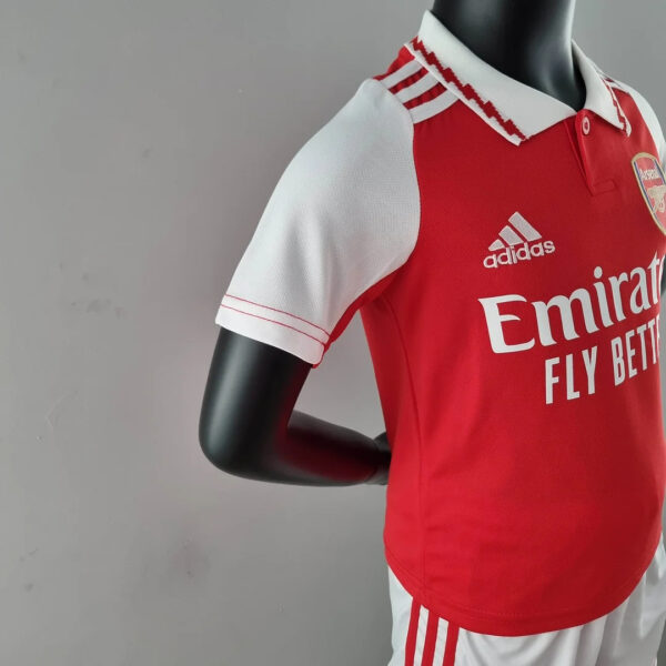 Arsenal 2022/2023 Home Football Jersey Kids Size - Image 5