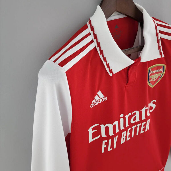 Arsenal 2022/2023 Long Sleeve Home Football Jersey 1:1 Thai Quality - Image 3