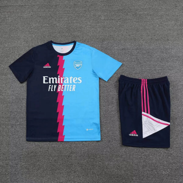 Arsenal 2022/2023 Training Wear Blue Set Football Jersey - Image 7