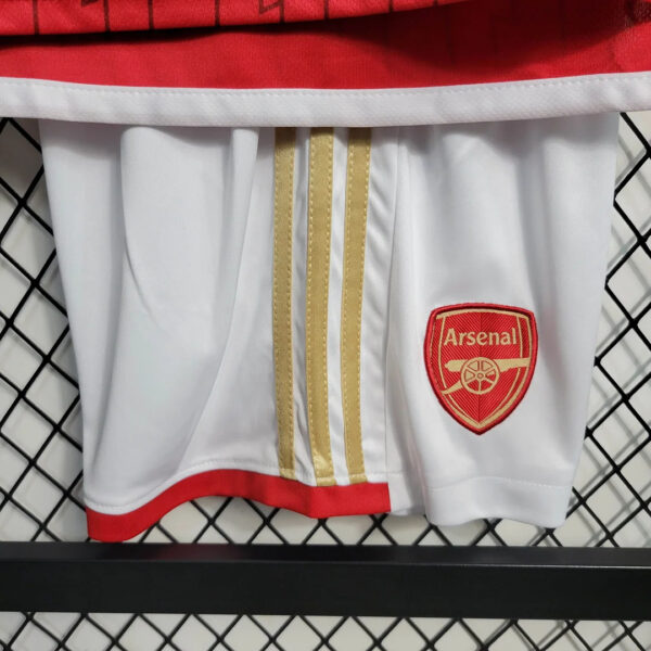 Arsenal 2023/2024 Home Football Jersey Kids Size - Image 3