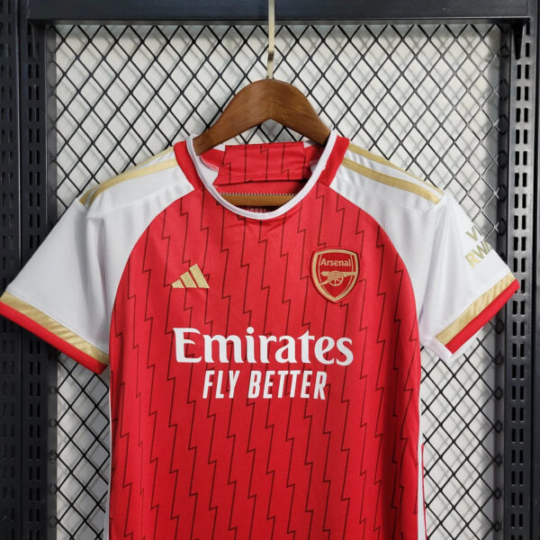 Arsenal 2023/2024 Home Football Jersey Kids Size - Image 8