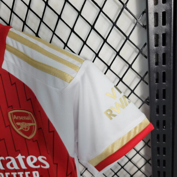 Arsenal 2023/2024 Home Football Jersey Kids Size - Image 13