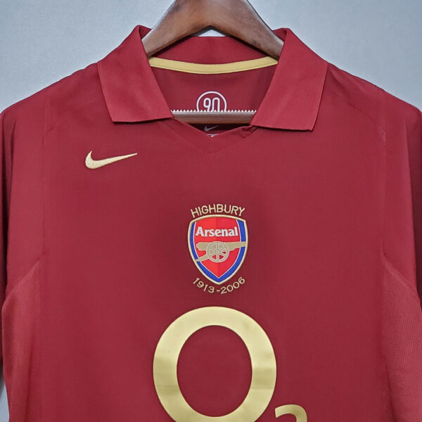 Arsenal 2005/2006 Retro Home Football Jersey 1:1 Thai Quality - Image 3