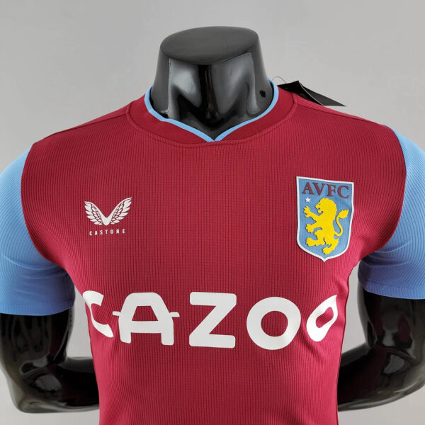 Aston Villa 2022/2023 Player Version Home Football Jersey 1:1 Thai Quality - Image 4