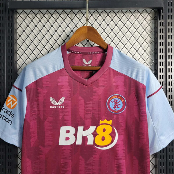 Aston Villa 2023/2024 Home Football Jersey 1:1 Thai Quality - Image 6