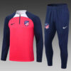 Atletico Madrid 2023/2024 Half-Pull Training Suit Red 1:1 Thai Quality Set