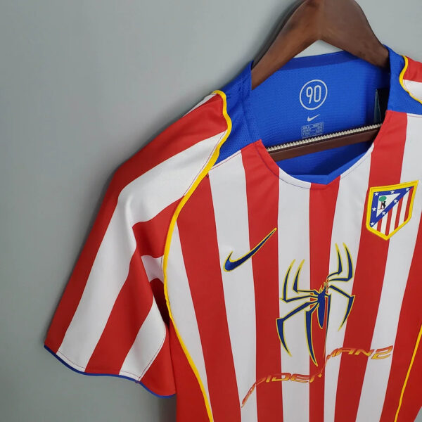 Atletico Madrid 2004/2005 Retro Home Football Jersey 1:1 Thai Quality - Image 3