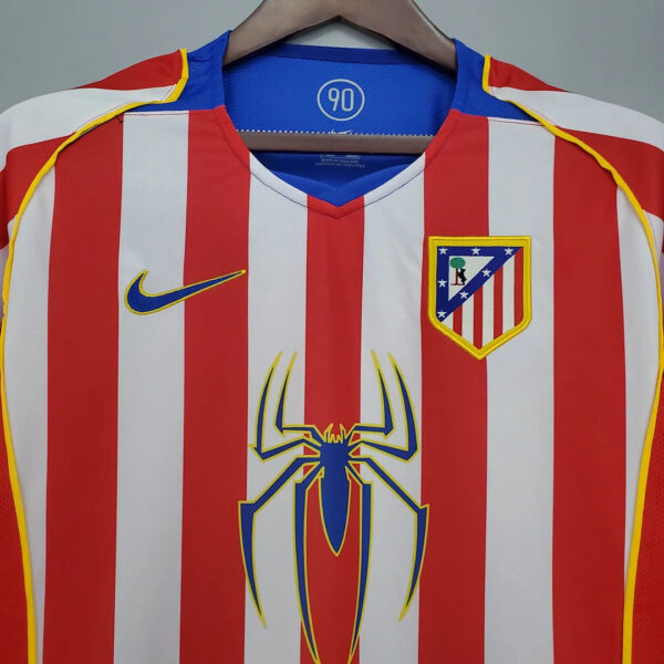 Atletico Madrid 2004/2005 Retro Home Football Jersey 1:1 Thai Quality - Image 4