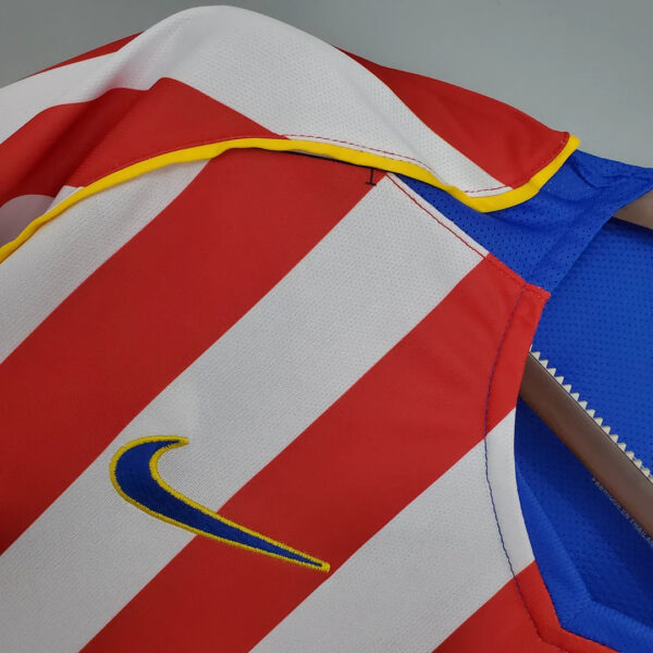 Atletico Madrid 2004/2005 Retro Home Football Jersey 1:1 Thai Quality - Image 5