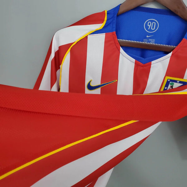 Atletico Madrid 2004/2005 Retro Home Football Jersey 1:1 Thai Quality - Image 8