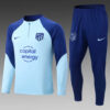 Atletico Madrid 2022/2023 Half-Pull Training Suit Blue 1:1 Thai Quality Set