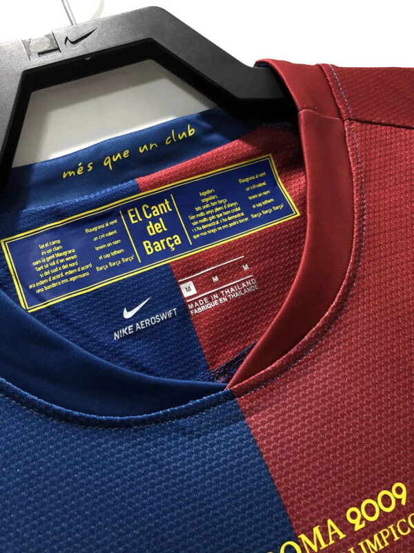 Barcelona 2008/2009 Champions League Retro Home Football jersey 1:1 Thai Quality - Image 4