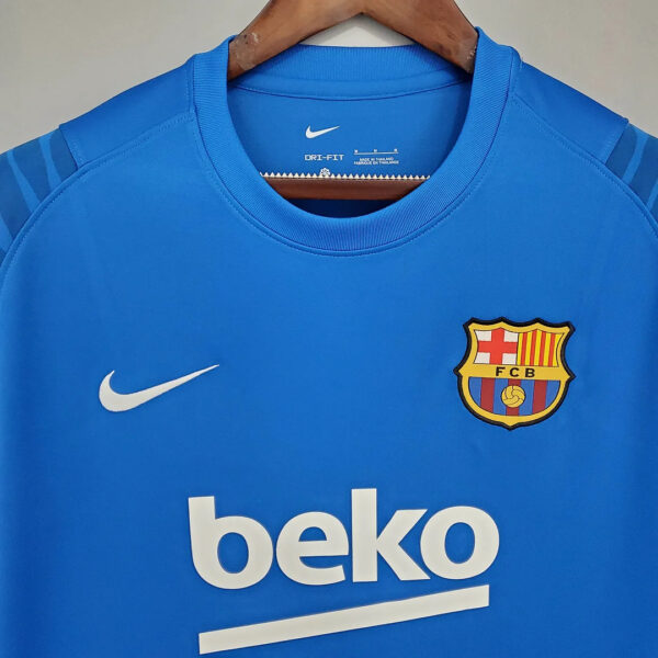 Barcelona 2021/2022 Jersey Training Wear Blue - Image 4