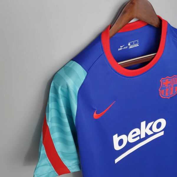 Barcelona 2021/2022 Jersey Training Wear Blue And Green - Image 3