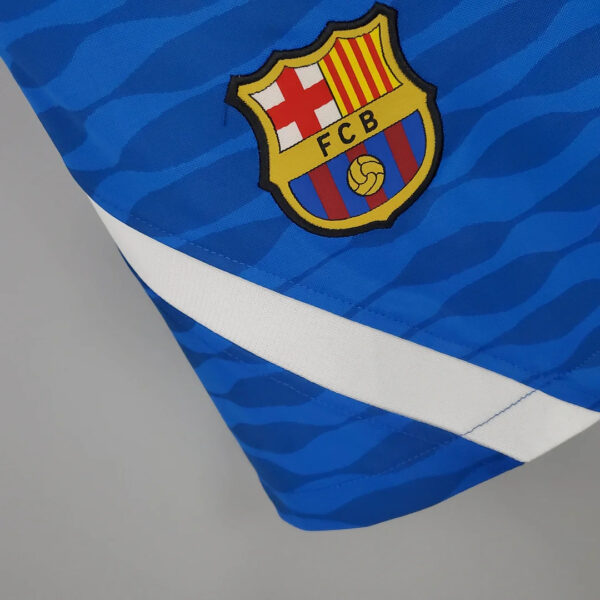 Barcelona 2021/2022 Training Suit Blue Shorts - Image 4