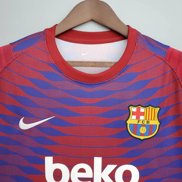 Barcelona 2021-2022 Training Suit Red And Blue - Image 4