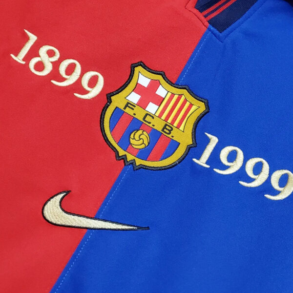 Barcelona 1999/2000 Retro Home 100th Anniversary Version Football Jersey 1:1 Thai Quality - Image 5