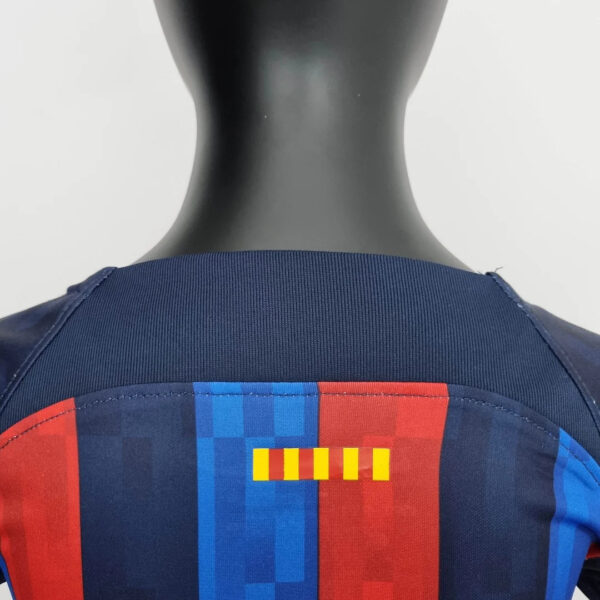 Barcelona 2022/2023 Home Football Jersey 1:1 Thai Quality Kids Size - Image 6