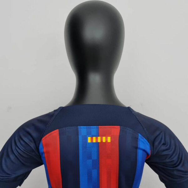 Barcelona 2022/2023 Home Football Jersey 1:1 Thai Quality Kids Size - Image 7