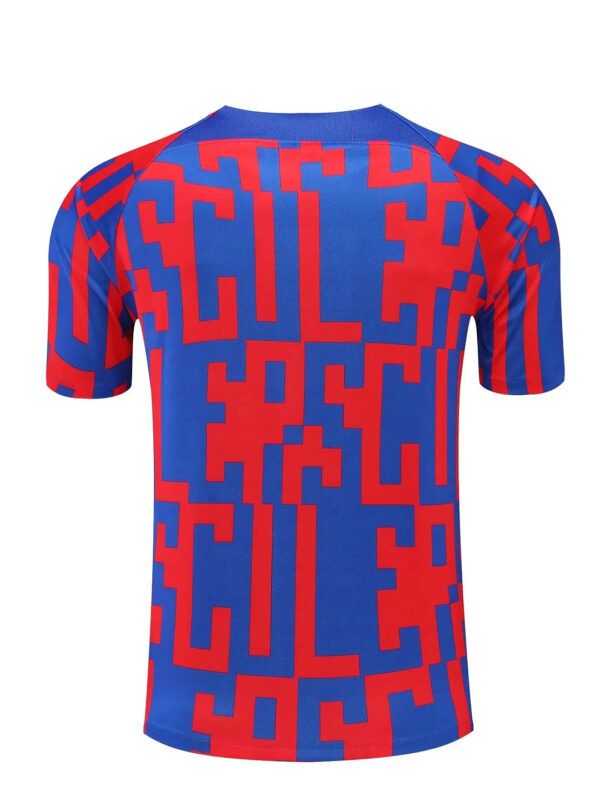 Barcelona 2022/2023 Jersey Training Wear Red And Blue Textureze - Image 2